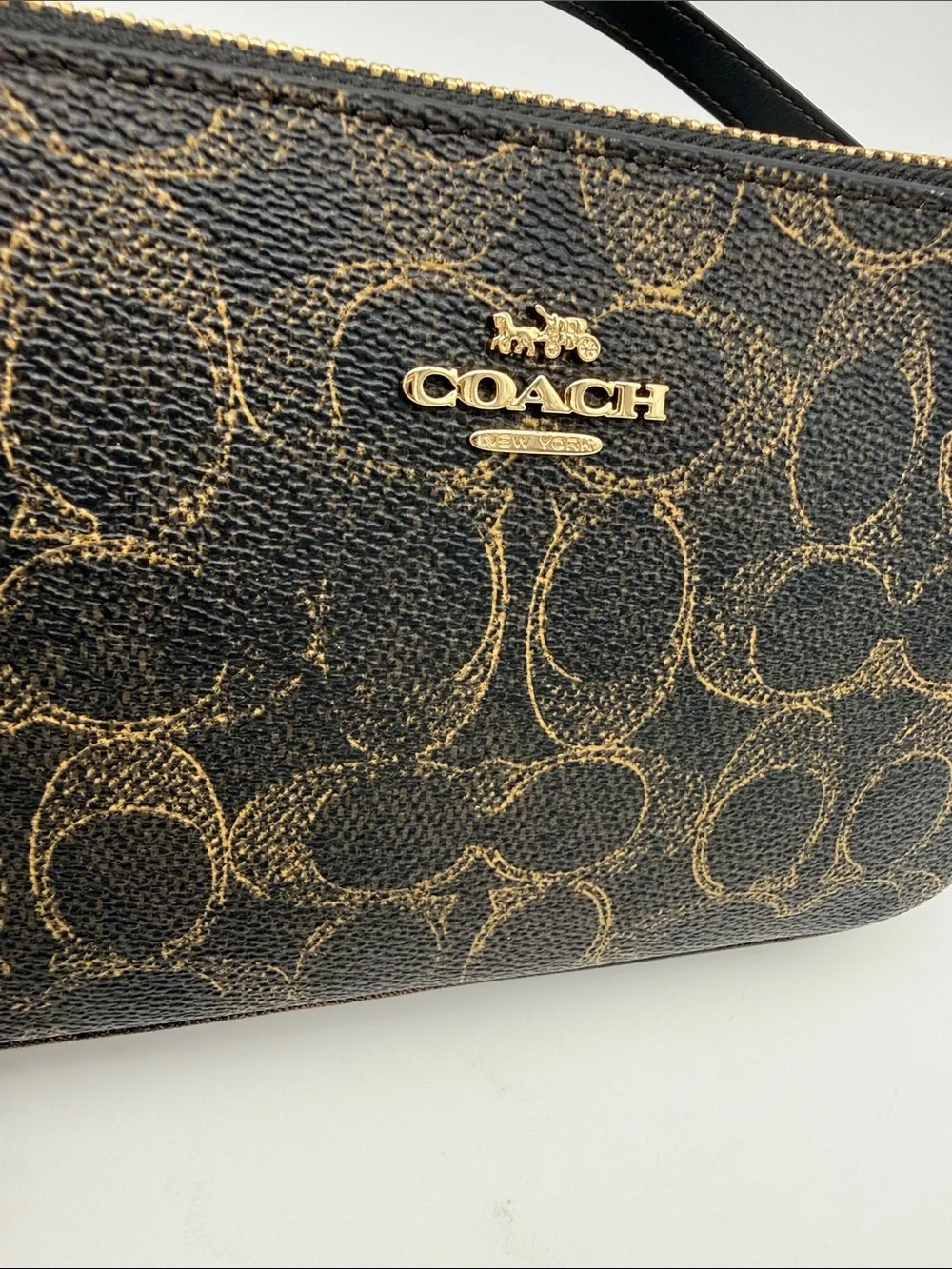 Coach Nolita 19 In Loved Signature Canvas With Charms Gold/Brown